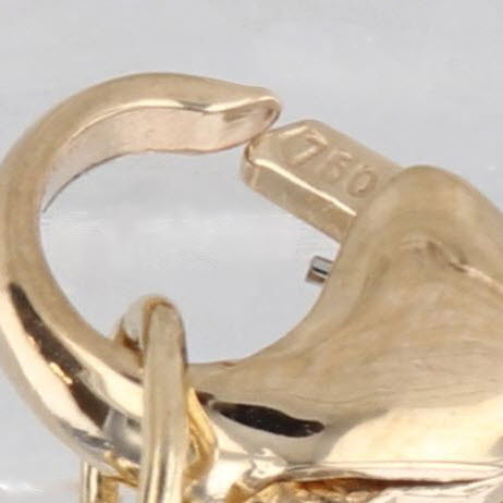 GIA 2.53ctw Diamond Teardrop Lariet Necklace 18k Yellow Gold 16.25" Cable Chain