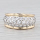 1.10ctw Pave Diamond Ring 14k Gold Size 6.75 Dankner Wedding Anniversary Band