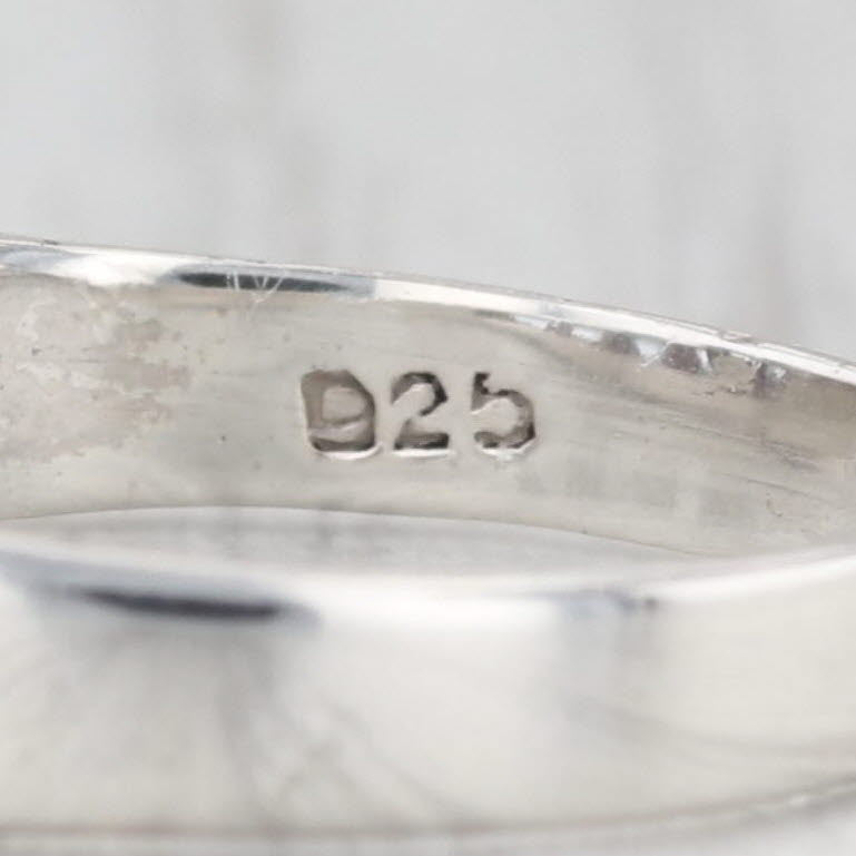 1.40ctw Lab Created Spinel Ring Sterling Silver Size 4.25 Stackable