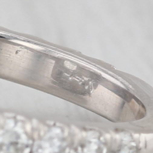 4.59ctw Aquamarine Diamond Halo Ring 14k White Gold Size 5.25 Engagement