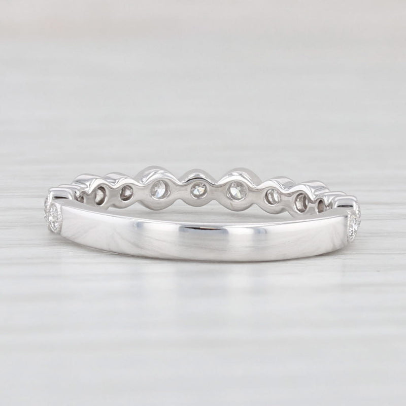 Light Gray New Beverley K 0.40ctw Diamond Ring 14k White Gold Wedding Band Stackable