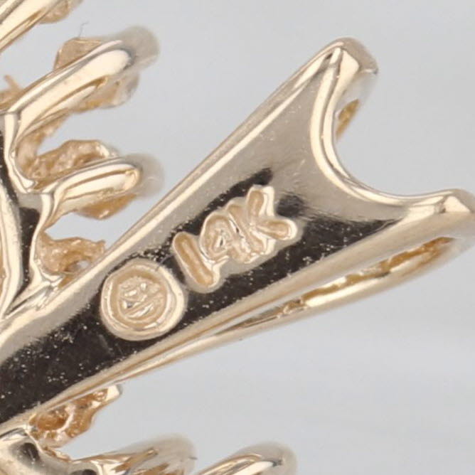 0.74ctw Diamond Cluster Open Heart Pendant 14k Yellow Gold