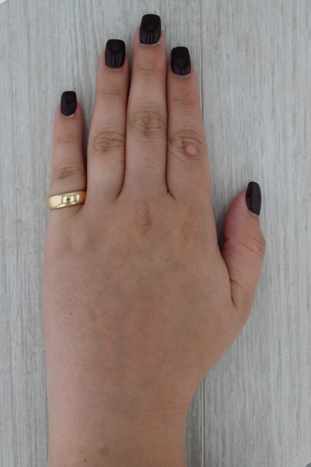 Tiffany Forever Wedding Band 18k Yellow Gold Size 5.75 6mm Ring