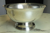 Vintage L. Maciel Sterling Silver Punch Bowl Revere Style Mexico 45.2 ozt 12"