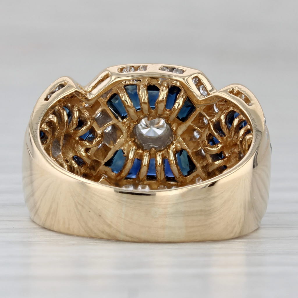 Gray Le Vian 1.50ctw Sapphire Diamond Ring 18k Yellow Gold Size 8
