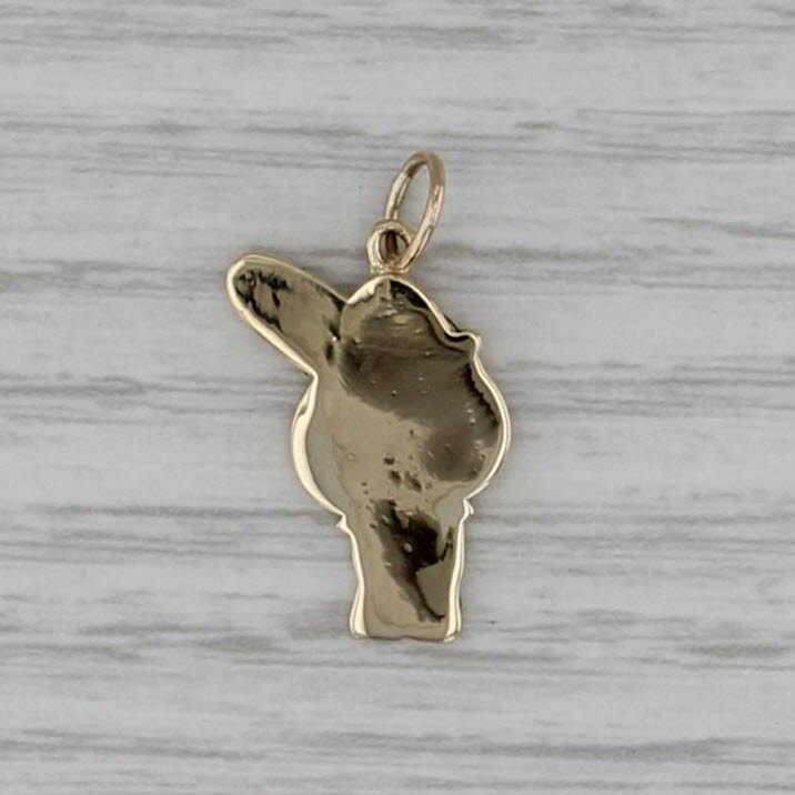 My Melo Melody Hello Kitty Pendant 14k Yellow Gold Cartoon Charm