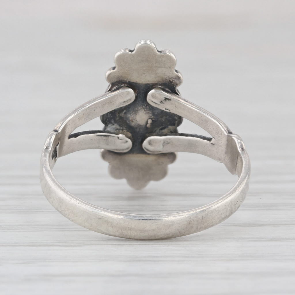 Vintage Native American Turquoise Ring Sterling Silver Size 7.25