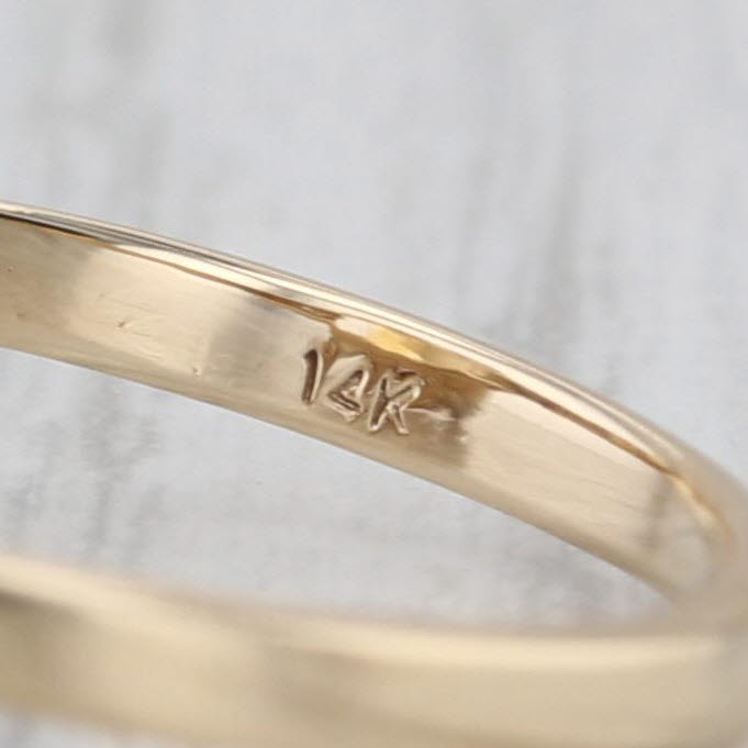 2.68ctw Emerald Cut Citrine Diamond Ring 14k Yellow Gold Size 8