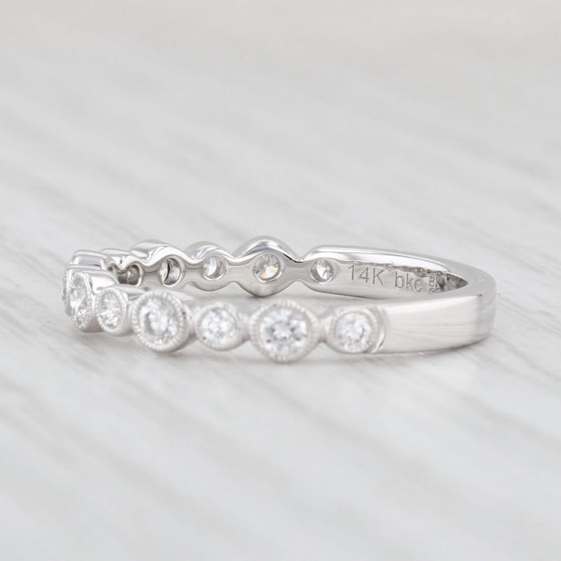 Light Gray New Beverley K 0.40ctw Diamond Ring 14k White Gold Wedding Band Stackable