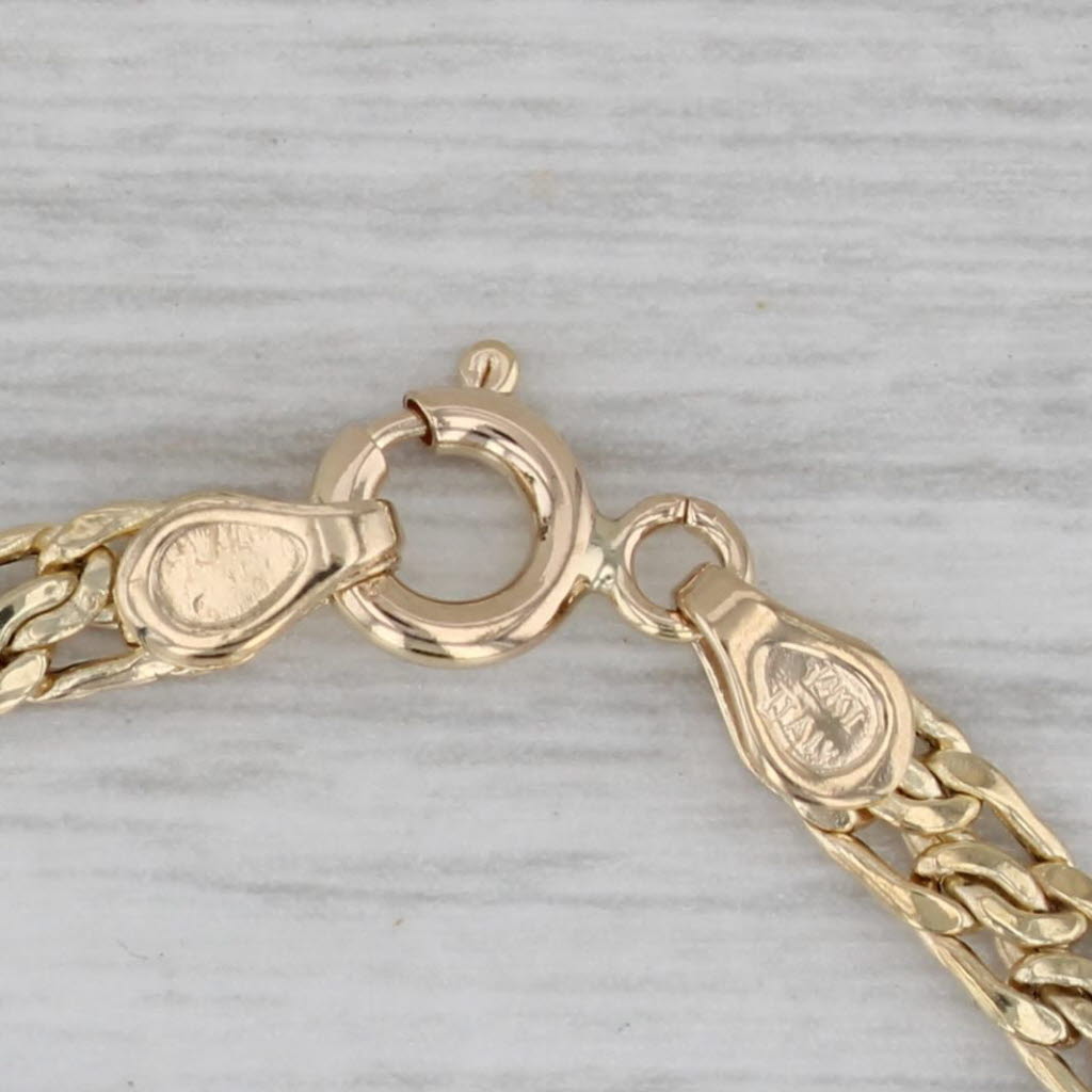 Gray Bismark Chain 14k Yellow Gold 7.5" 4.1mm Italian