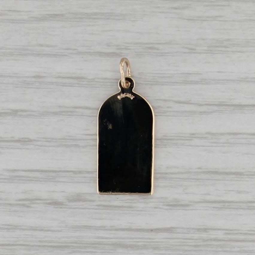 Noel Bethlehem Scene Pendant 10k Yellow Gold Christmas Holiday Charm