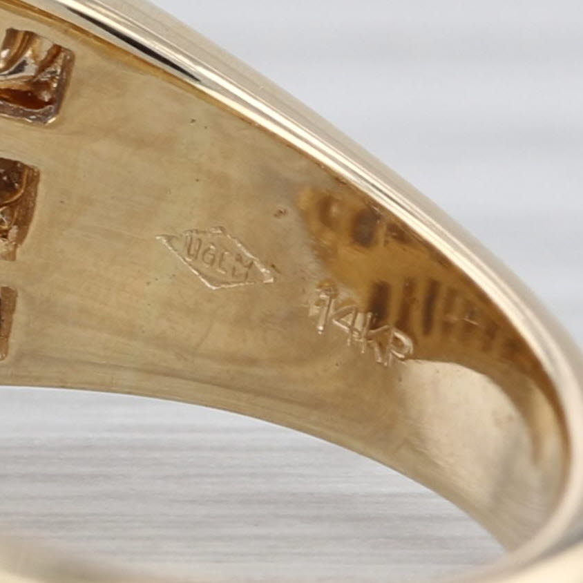 1.90ctw Round Diamond Engagement Ring Bridal Set 14k Yellow Gold Size 6.25