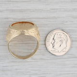 1994 American Eagle Coin Ring 14k 22k Yellow Gold Size 9 Signet 1/10oz