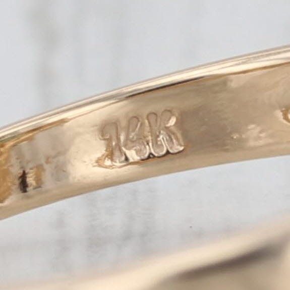 0.70ctw Marquise Emerald Diamond Halo Ring 14k Yellow Gold Size 8