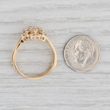 Gray 0.50ctw Diamond Ring Jacket Enhancer 14k Yellow Gold Size 8.5 Wedding Bridal