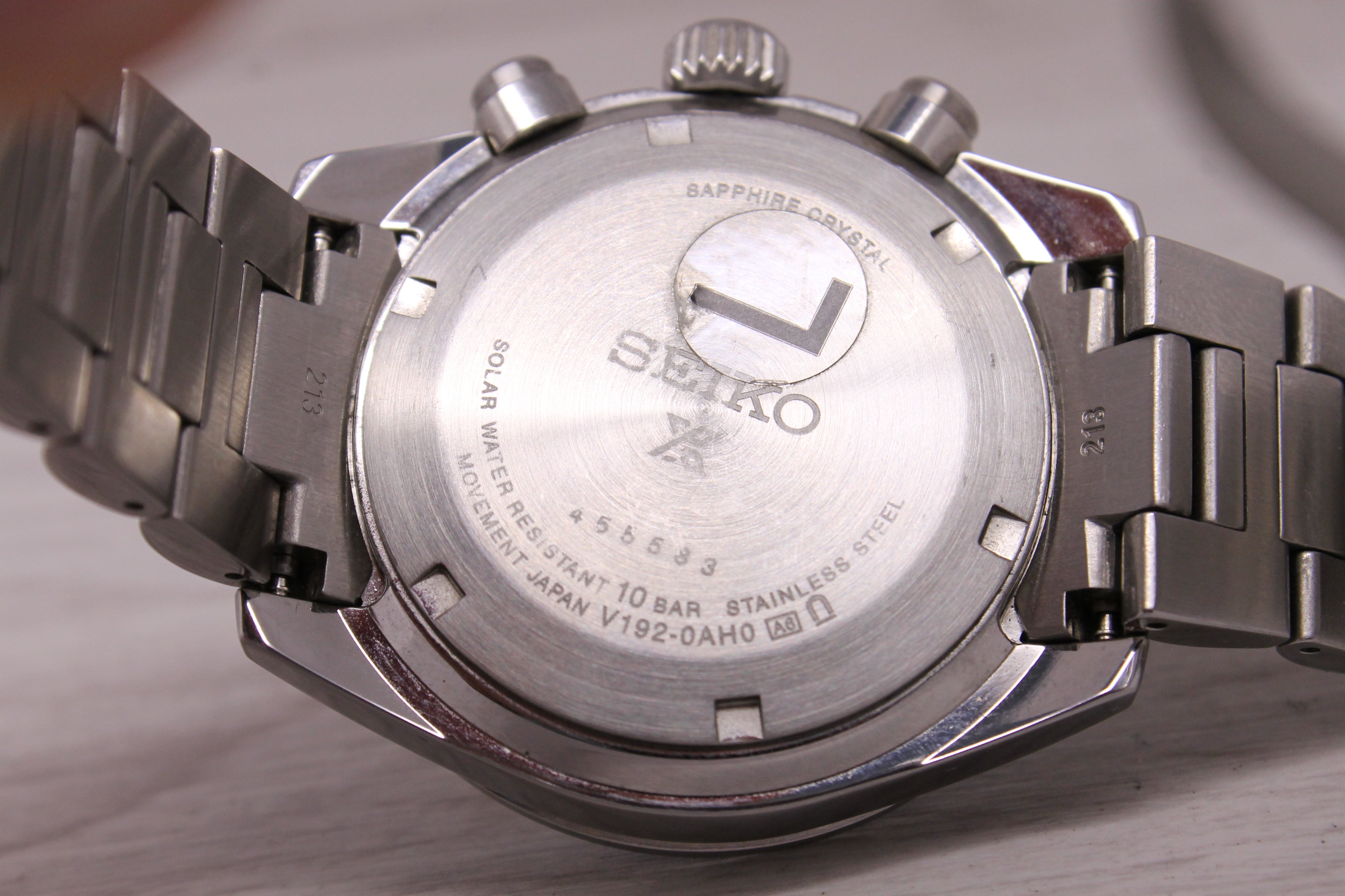 Seiko Prospex Speedtimer Solar Chronograph Watch 41.4mm Steel Date SSC947