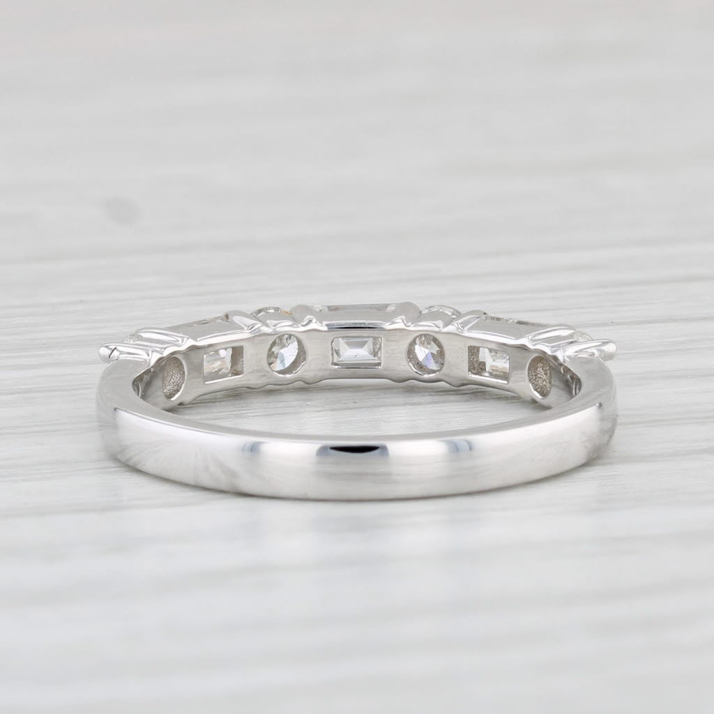 Light Gray New 0.92ctw Diamond Ring 14k White Gold Wedding Band Stackable Size 6.5