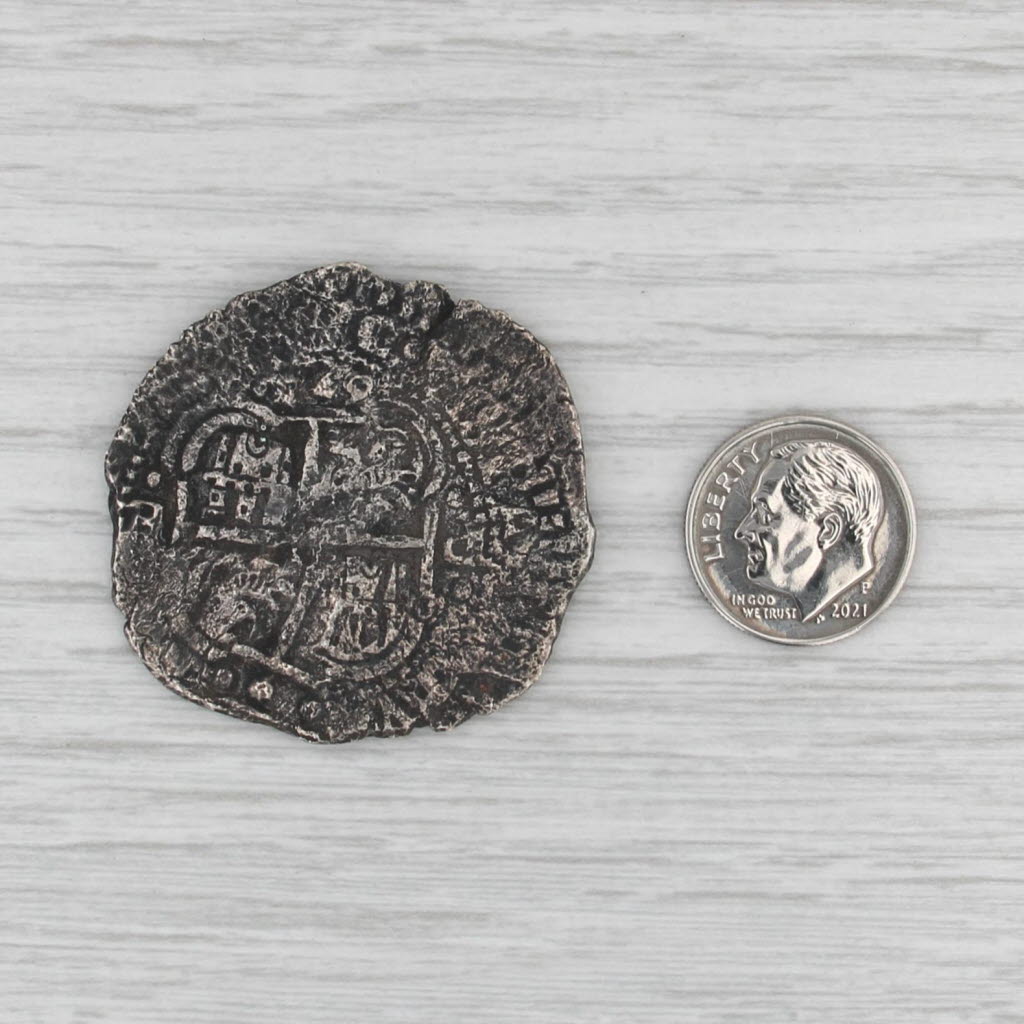 NGC 1653 E PH Bolivia 8 Reales Fine Silver Spanish Coin Maravillas Shipwreck