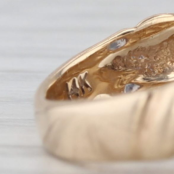 1.59ctw Oval Tanzanite Diamond Halo Ring 14k Yellow Gold Size 5.5