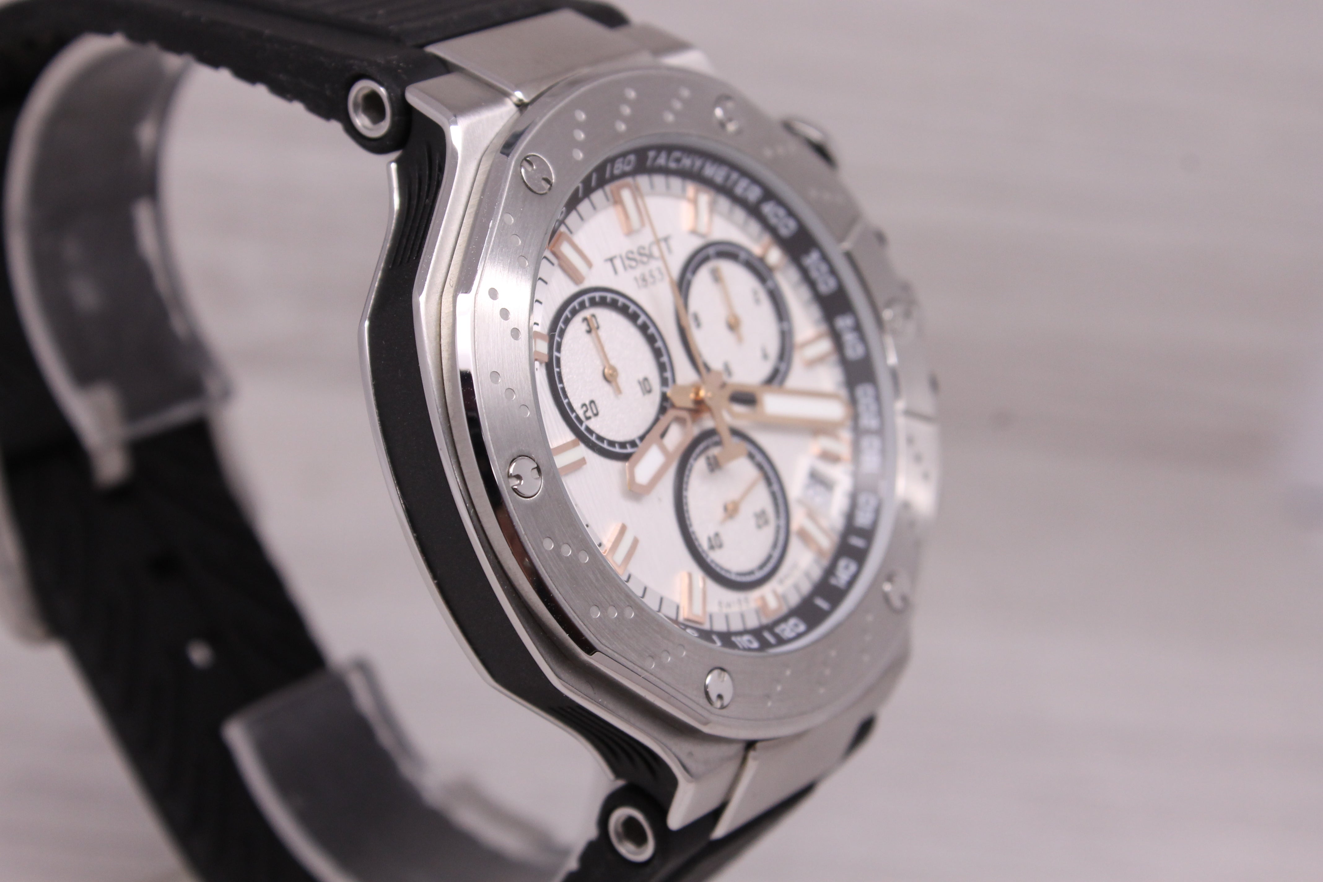 Tissot T-Race Chronograph Quartz Watch Stainless Steel T141.417.17.011.00 Swiss