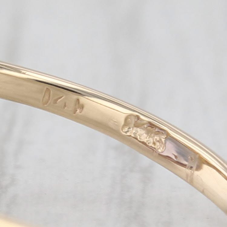 3.13ctw Tanzanite Diamond Contoured Ring 14k Yellow Gold Size 7