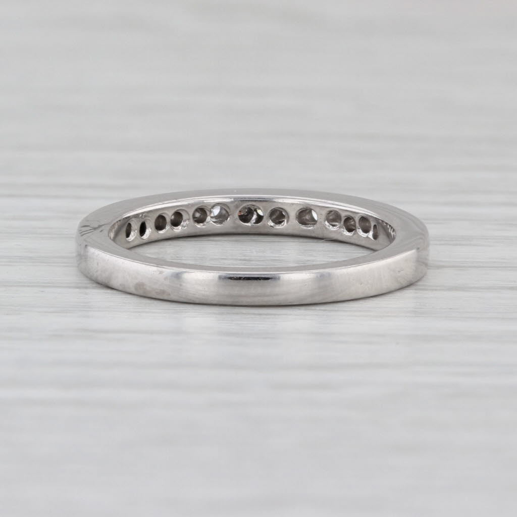 0.28ctw Diamond Wedding Anniversary Band Platinum Size 6.25 Ring Stackable