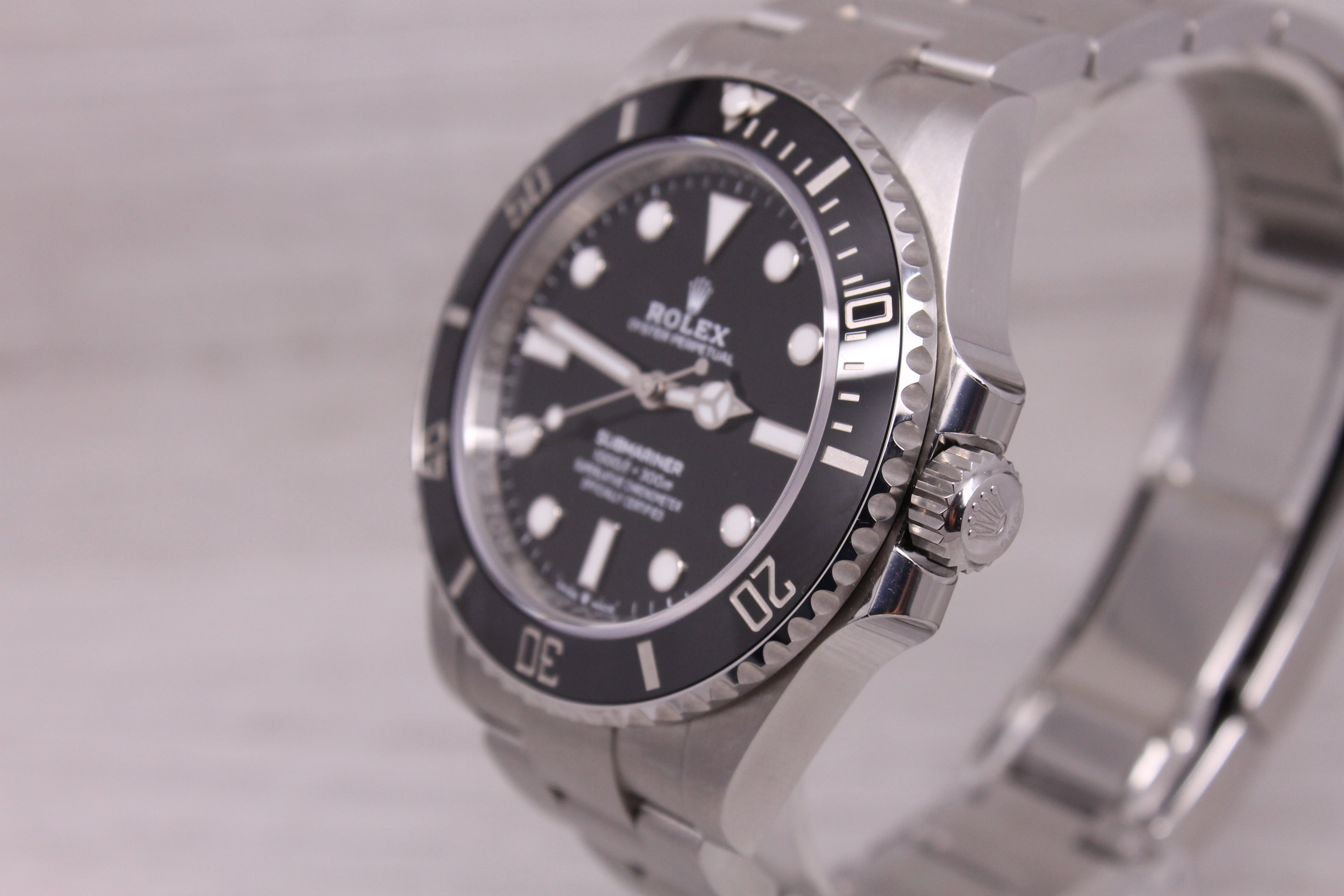 Dark Gray 2024 Rolex Submariner 124060 Men 41mm Steel Automatic Divers Watch Box Card 7/24