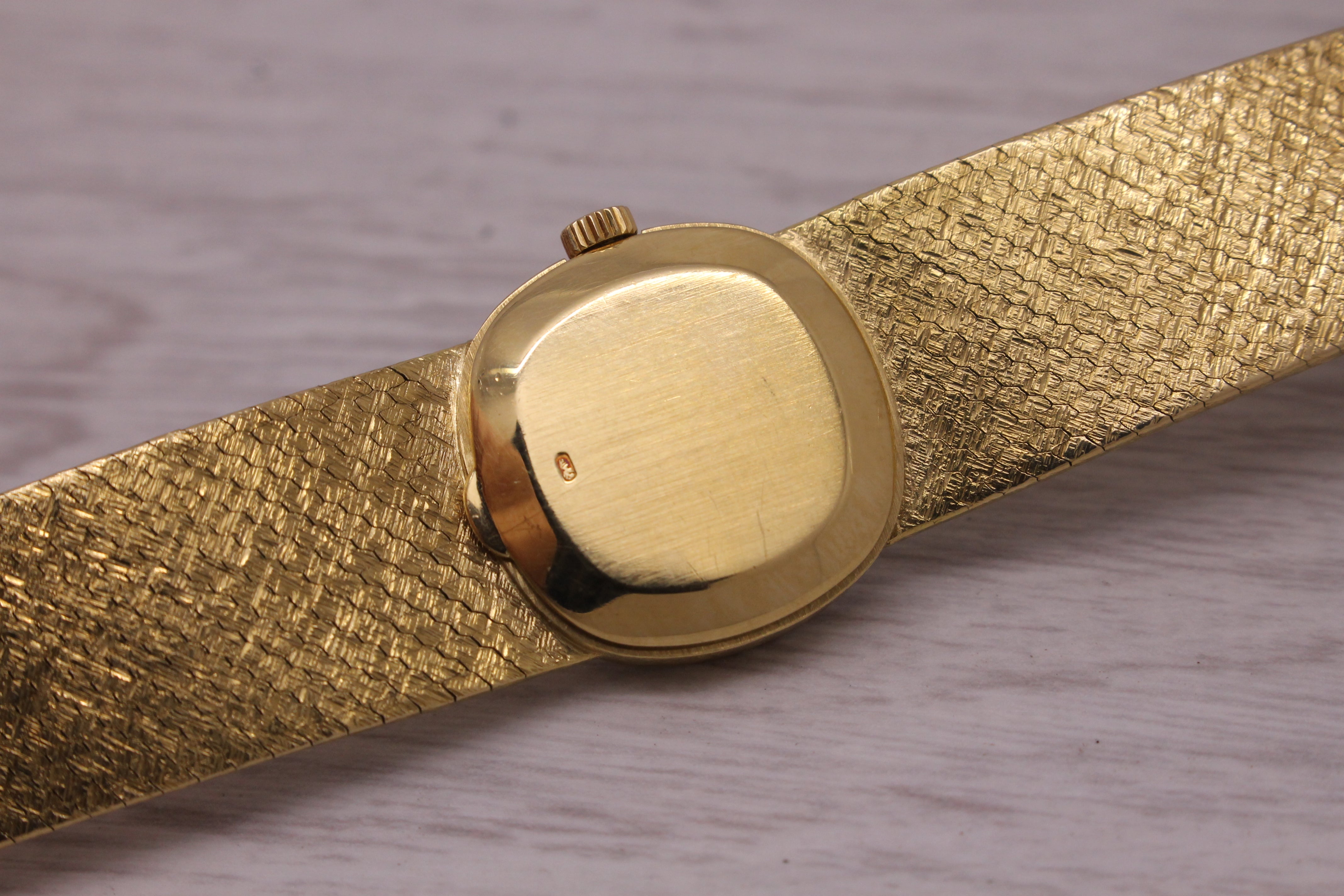 Rosy Brown Vintage c.1967 Patek Philippe Gubelin Ladies 18k Yellow Gold Watch ref. 3370/1