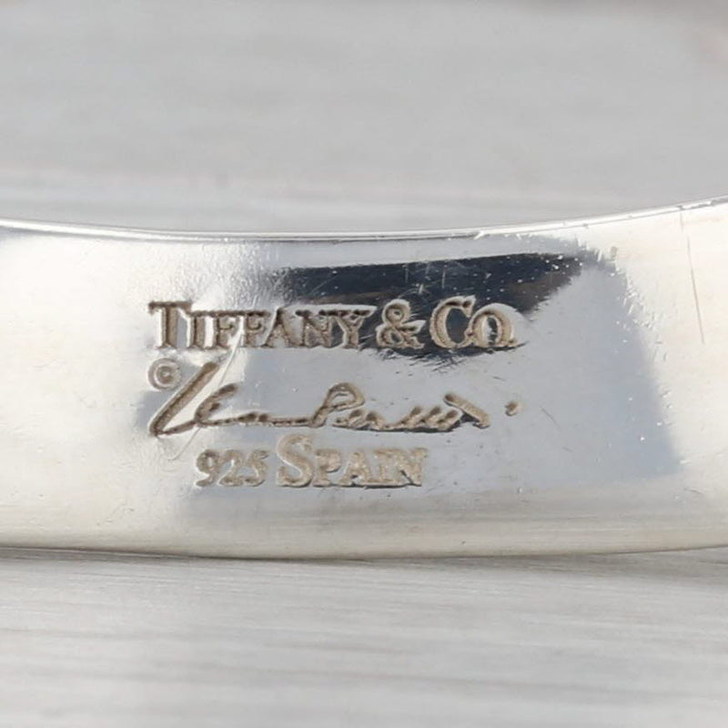 Tiffany & Co Esla Peretti Thumb Print Cuff Bracelet Sterling Silver Statement