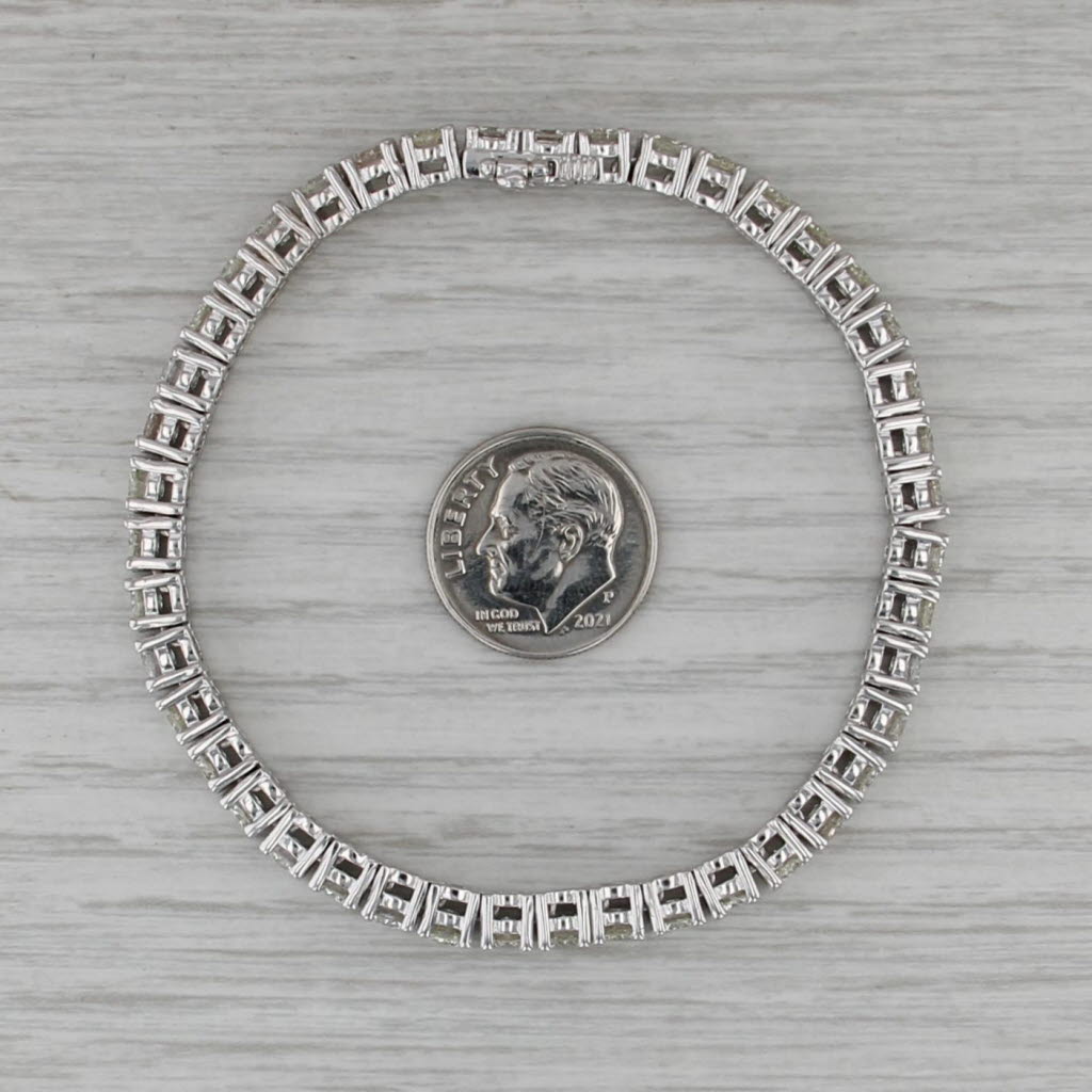 8ctw Diamond Tennis Bracelet 14k White Gold 6.75" 4.3mm