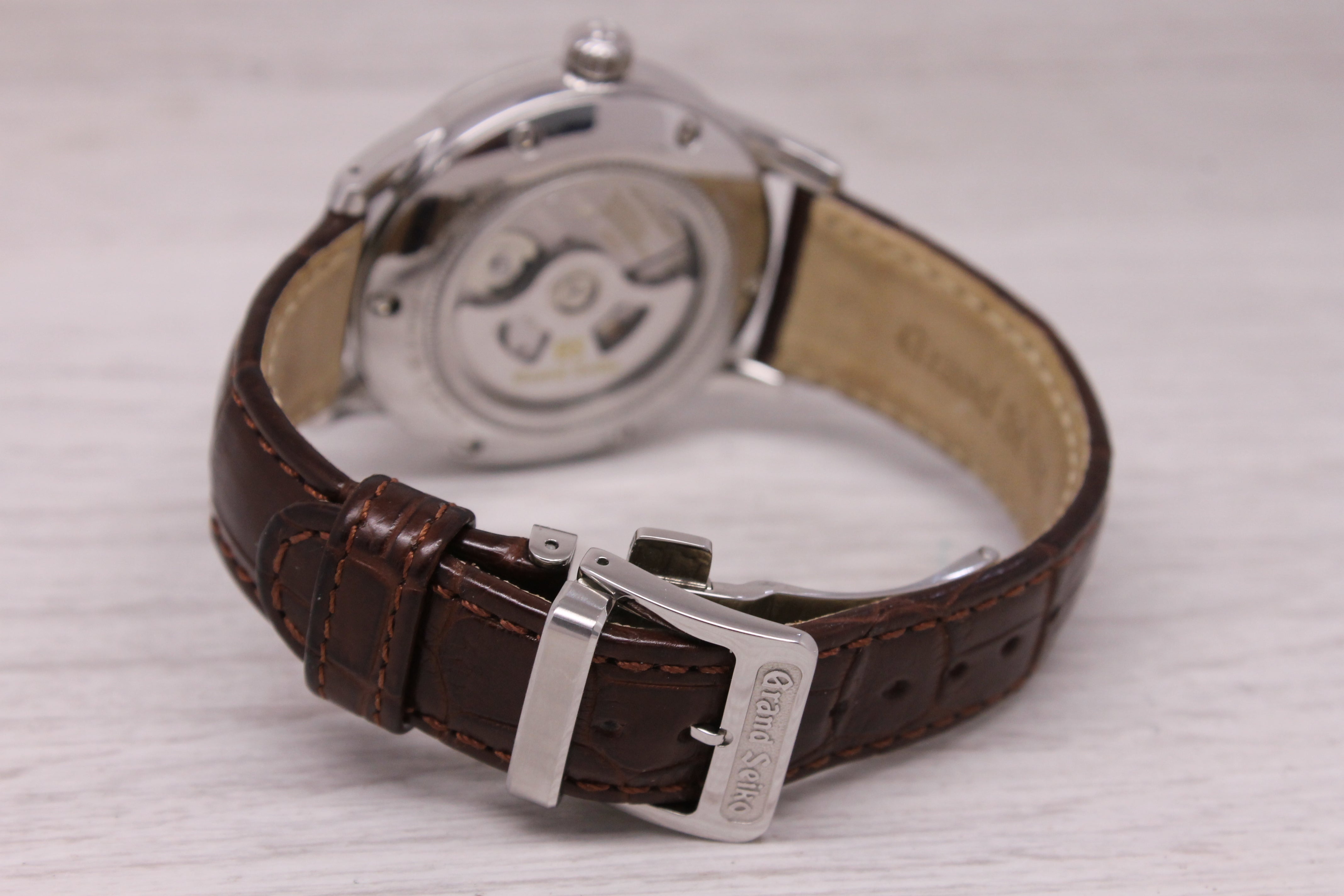 Grand Seiko Elegance SBGR261G Mens 39.5mm Steel Automatic Watch Box Strap Card