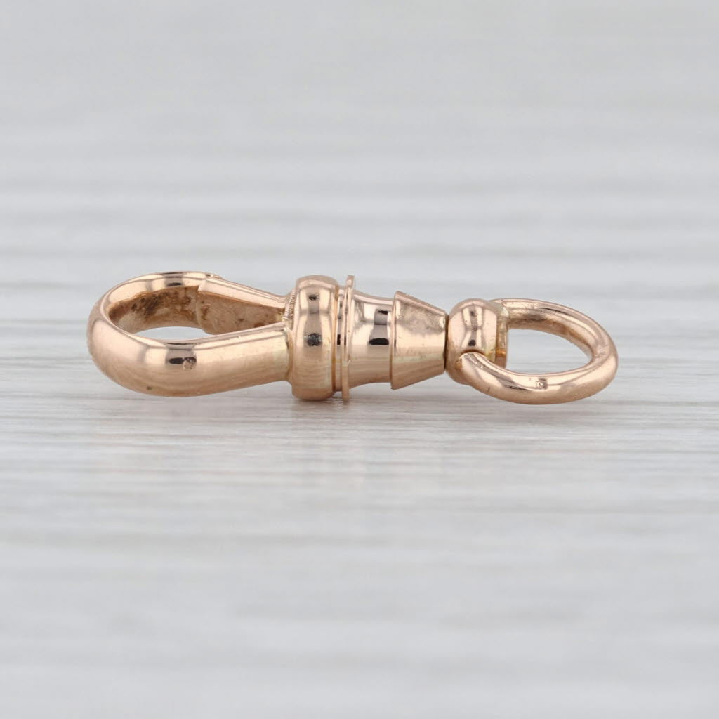 Antique Yellow Gold Spring Hook Clasp 14k Findings Jewelry Making Repair Swivels