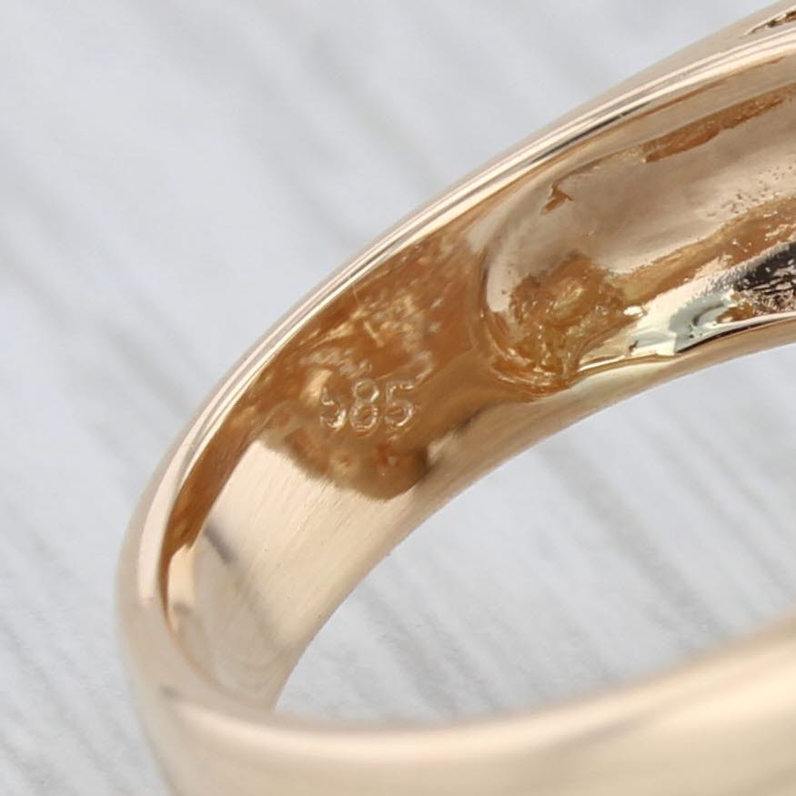 Light Gray 1.25ctw Diamond Knot Ring 14k Yellow Gold Size 6.75 Cocktail
