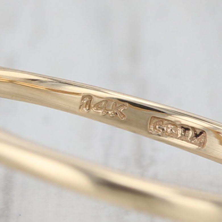 1.01ctw Ruby Diamond Cluster Ring 14k Yellow Gold Size 8.25