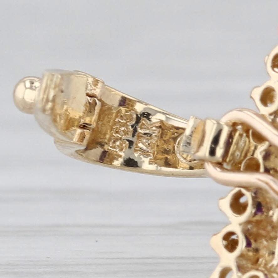 10.65ctw Amethyst Diamond Halo Enhancer Pendant 14k Yellow Gold