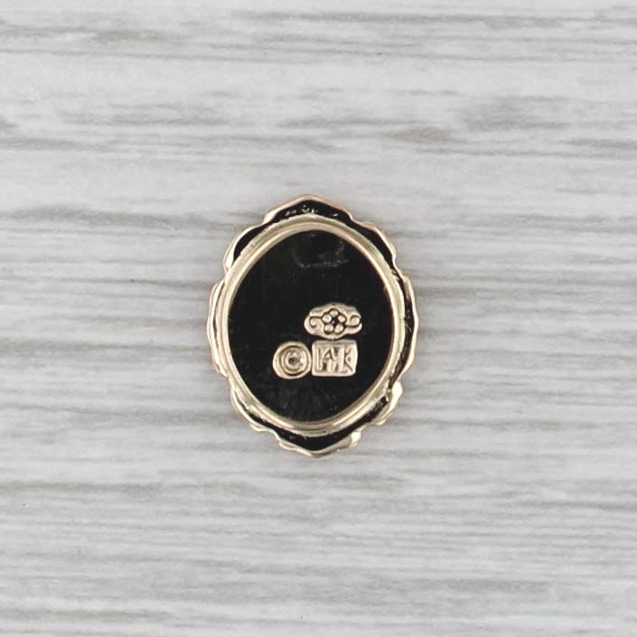 Old Victoria Diamond Cross Slide Bracelet Charm 14k Yellow Gold