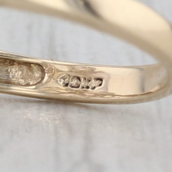 3.50ctw Amethyst Cluster Ring 10k Yellow Gold Size 7 Cocktal