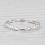 Contoured White Gold Band 14k Size 7 Stackable Curved Design