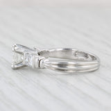 Light Gray Scott Kay 1.13ctw Princess Diamond Engagement Ring Platinum Size 5.75