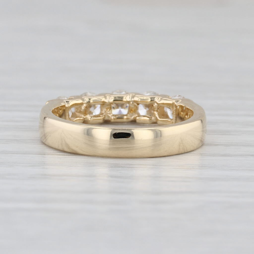 1ctw Diamond Wedding Band 14k Yellow Gold Size 6.5 Stackable Anniversary Ring