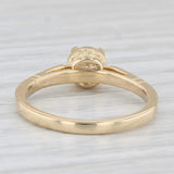 New Beverley K Round Semi Mount Engagement Ring 18k Yellow Gold Diamond Sz 6.75