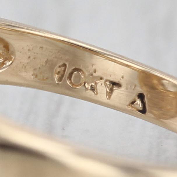 2.07ctw Mystic Topaz Diamond Ring 10k Yellow Gold Size 7.25 Bypass