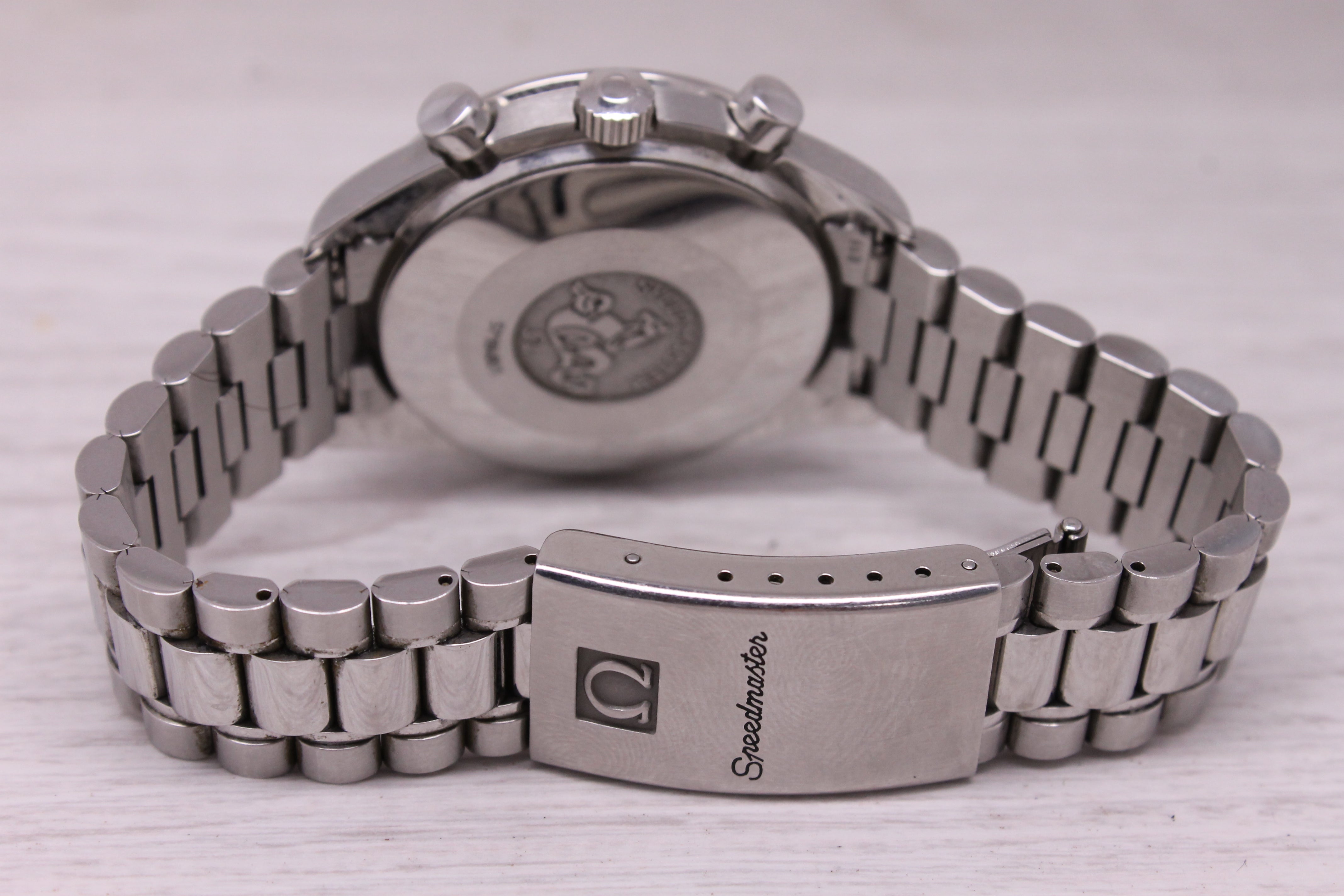 1998 Omega Speedmaster Reduced 39mm Steel Automatic Chronograph Watch 3510.50