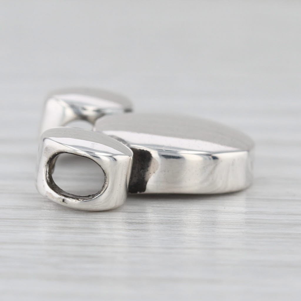 Mickey Mouse Floating Pendant Sterling Silver Disney Cartoon Souvenir