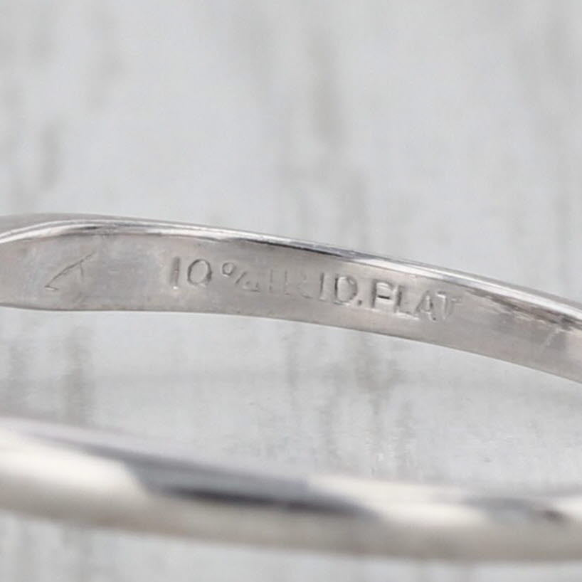 Art Deco GIA VVS1 1.36ctw Old European Diamond Engagement Ring Platinum Size 7.5