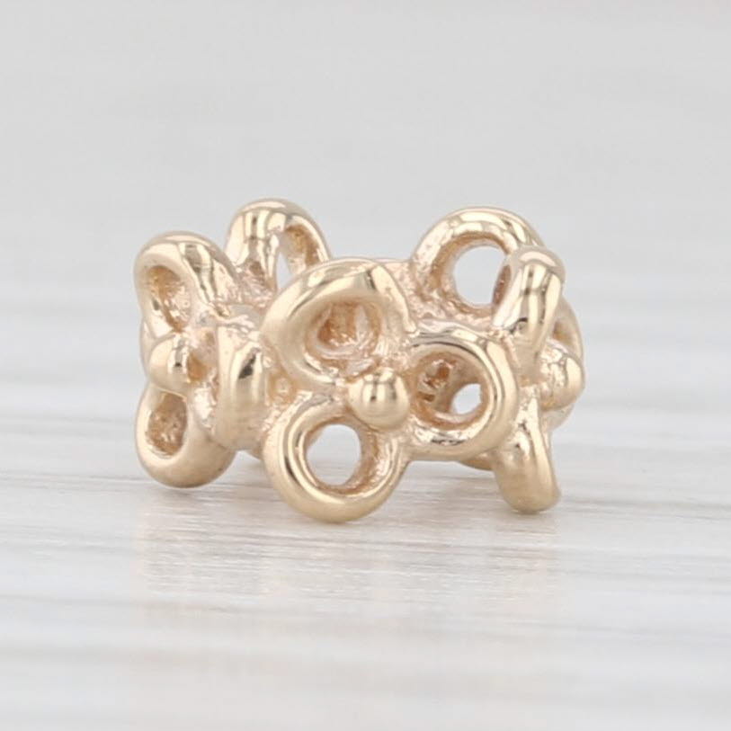 Authentic Pandora 750451 Trinity Spacer Charm 14k Gold Retired Bead