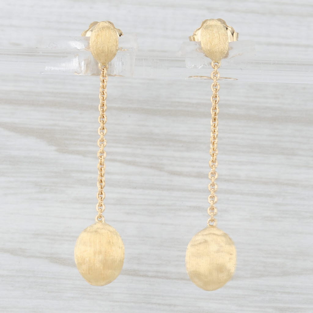 Light Gray Marco Bicego Siviglia Dangle Earrings 18k Yellow Gold Pierced Drops