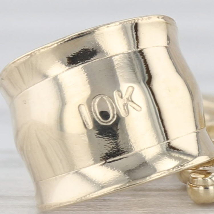 Crowned Letter D Pendant 10k Yellow Gold King Queen Initial