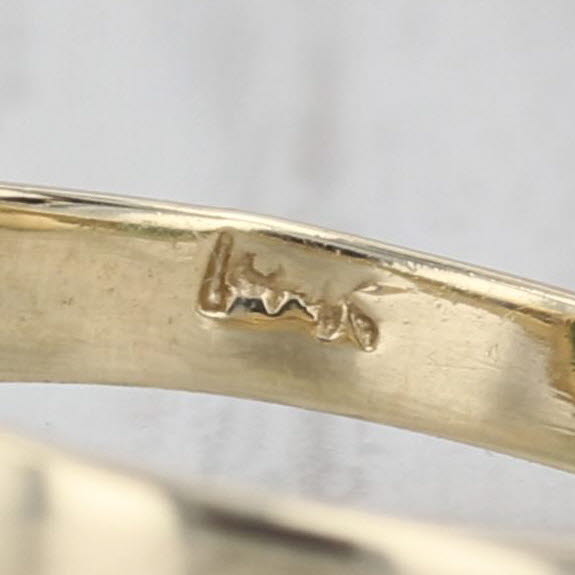 Vintage Green Jadeite Jade Blue Sapphire Ring 14k Yellow Gold Size 6.75