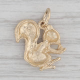Little Squirrel Charm 14k Yellow Gold Woodland Animal Pendant